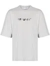 Off-white Faces Print Short-sleeve T-shirt In Grey