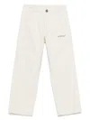 Off-white Logo-print Trousers In Neutrals