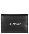 Off-white Logo Printed Bi-fold Wallet In Nero