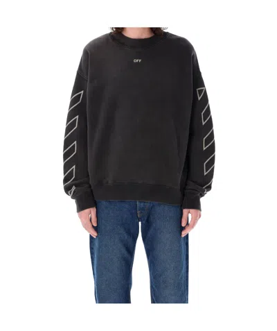 OFF-WHITE OFF-WHITE LOGO PRINTED CREWNECK SWEATSHIRT