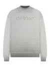 Off-white Long-sleeved Sweatshirt In Gray