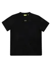 Off-white Off Stamp Plain Tee Ss In Arrow Stitched S/s Black-lime