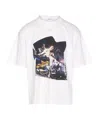 Off-white Cupid Skate Graphic Crewneck T-shirt In Black