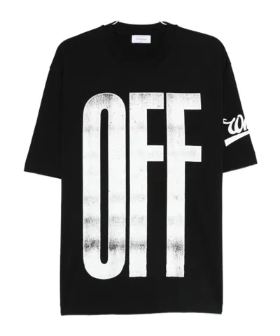 OFF-WHITE OFF-WHITE LOGO PRINTED CREWNECK T-SHIRT
