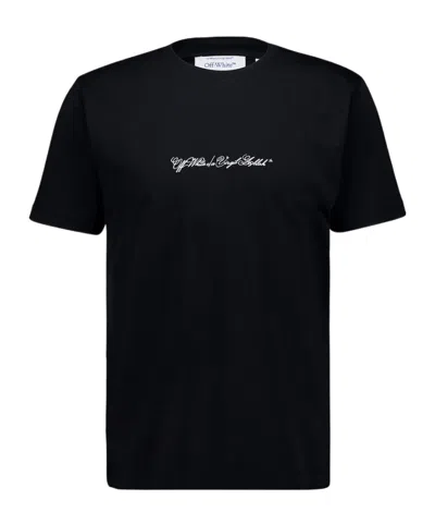 OFF-WHITE OFF-WHITE LOGO PRINTED CREWNECK T-SHIRT