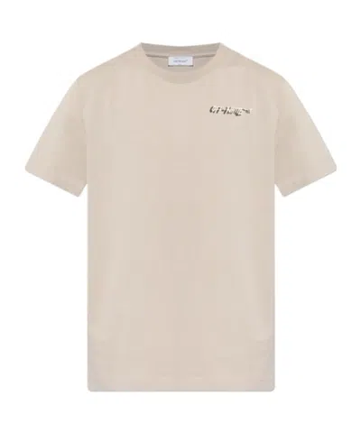 Off-white Short-sleeved T-shirt In Neutral