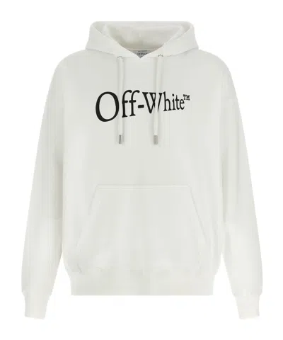 OFF-WHITE OFF-WHITE LOGO PRINTED DRAWSTRING HOODIE