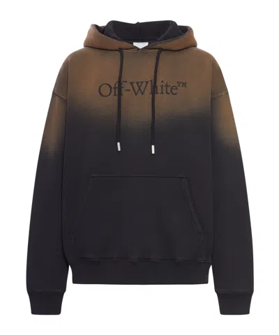 OFF-WHITE OFF-WHITE LOGO PRINTED DRAWSTRING HOODIE