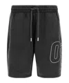 Off-white Outline Arrow Skate Bermuda Shorts In Black