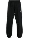Off-white Wave Outline Diag Slim Sweatpants In Black