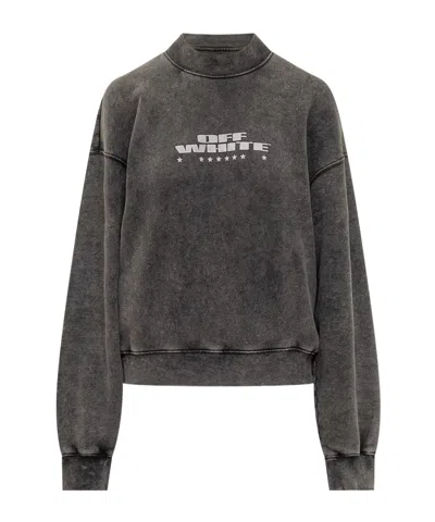 OFF-WHITE OFF-WHITE LOGO PRINTED LONG-SLEEVED SWEATSHIRT