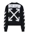 Off-white Logo Printed Sweater In Black