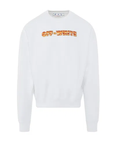 Off-white Logo Printed Sweater In White