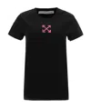 Off-white Logo Printed T-shirt In Black