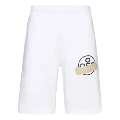 Off-white Logo Printing Sports Shorts White