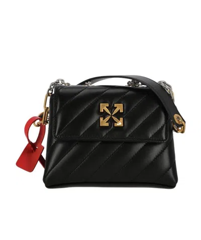Off-white Logo Quilted Bag In Black