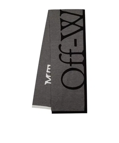 Off-white Logo Scarf In Black