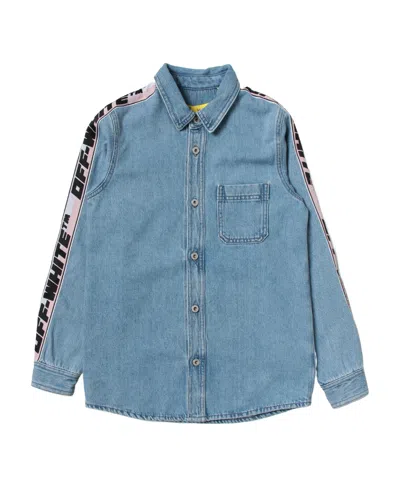 Off-white Logo Shirt In Blue