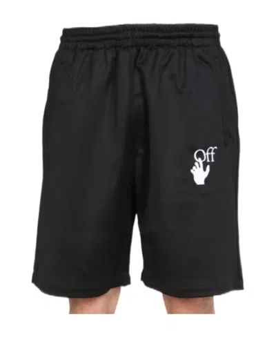 Off-white Logo Shorts In Black