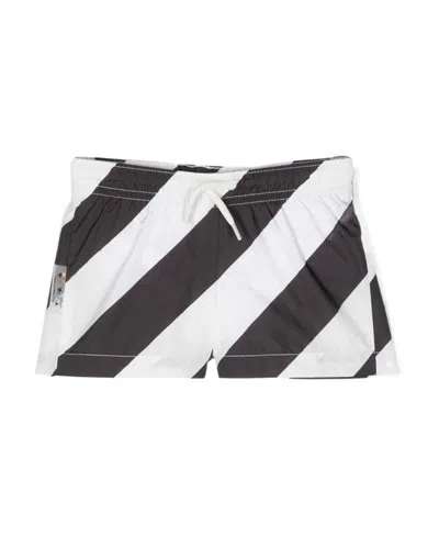 Off-white Logo Shorts In Black