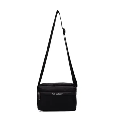 Off-white Logo Shoulder Bag In Black