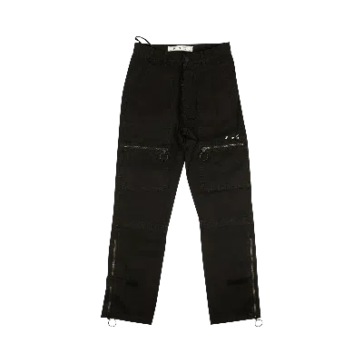 Pre-owned Off-white Logo Slim Cargo Pants 'black/white'