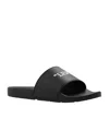Off-white Logo Slippers In Black