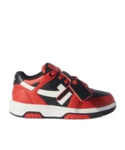 Off-white Logo Trainers In Black/red