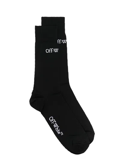 Off-white Logo Sock In Black
