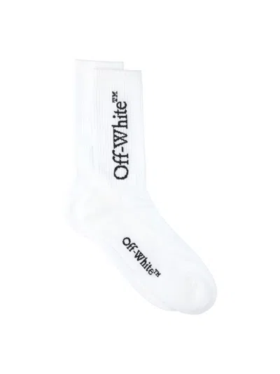 Off-white Logo Socks In White