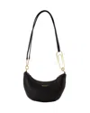 Off-white Logo Stamp Shoulder Bag - Off White - Leather - Black In Black