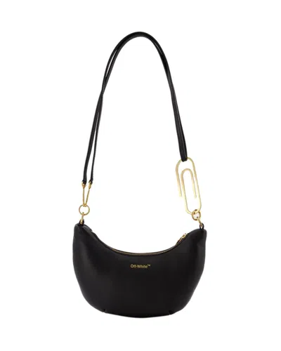 Off-white Logo Stamp Shoulder Bag - Off White - Leather - Black