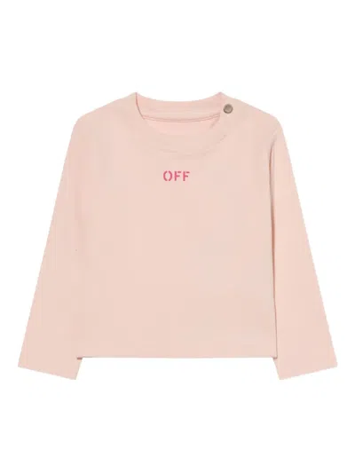 OFF-WHITE LOGO-STAMP T-SHIRT