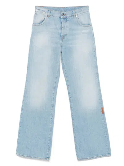 Off-white Logo Straight Jeans