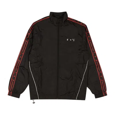 Pre-owned Off-white Logo Stripe Track Jacket 'black/white'