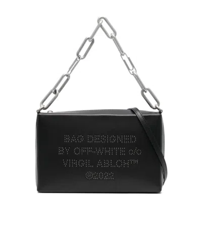 Off-white Logo-studded Shoulder Bag In Black