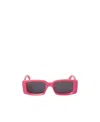 Off-white Arrows Rectangle-frame Sunglasses In Black