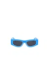Off-white Logo Sunglasses In Blue