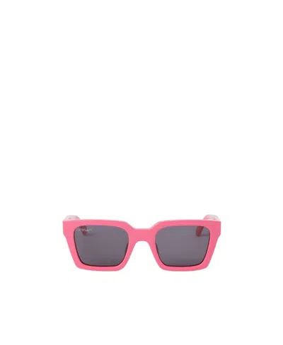 Off-white Logo Sunglasses In Gray