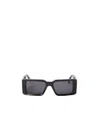 Off-white Logo Sunglasses In Gray