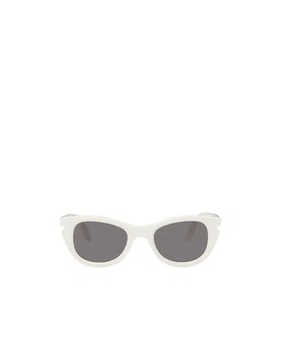 Off-white Logo Sunglasses In Gray