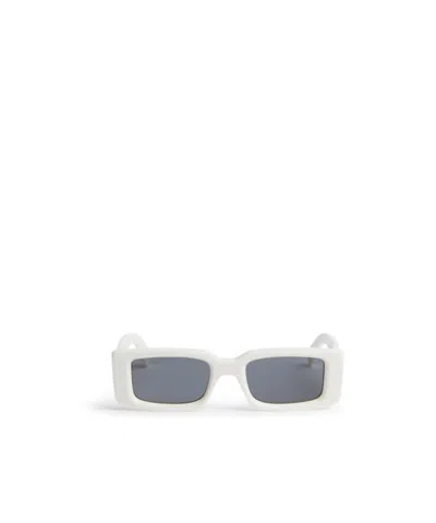 Off-white Logo Sunglasses In Gray