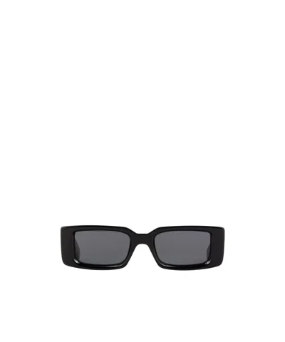 Off-white Logo Sunglasses In Gray