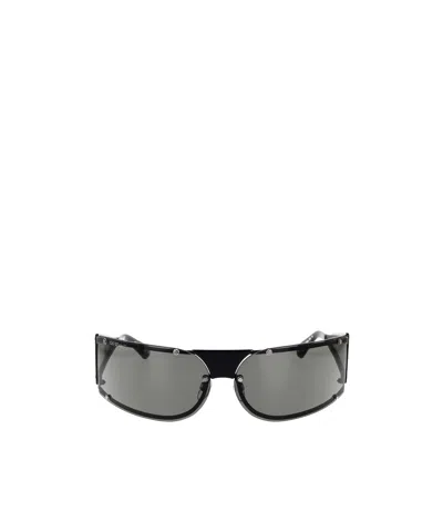 Off-white Logo Sunglasses In Gray