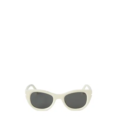 Off-white Logo Sunglasses In Gray
