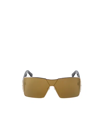 Off-white Logo Sunglasses In Green