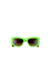 Off-white Logo-print Sunglasses In Green