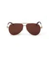 Off-white Logo Sunglasses In Red