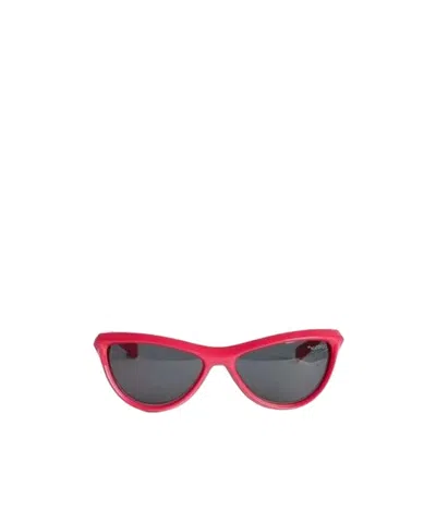 Off-white Logo Sunglasses In Red