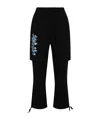 Off-white Weed Arrows Double Sweatpants In Black